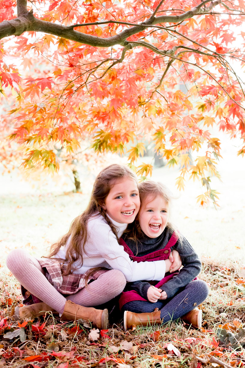 Autumn family photo shoot at the Yorkshire Arboretum near Castle Howard
