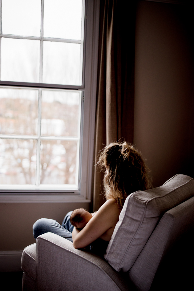 in home newborn family photography shoot in Yorkshire