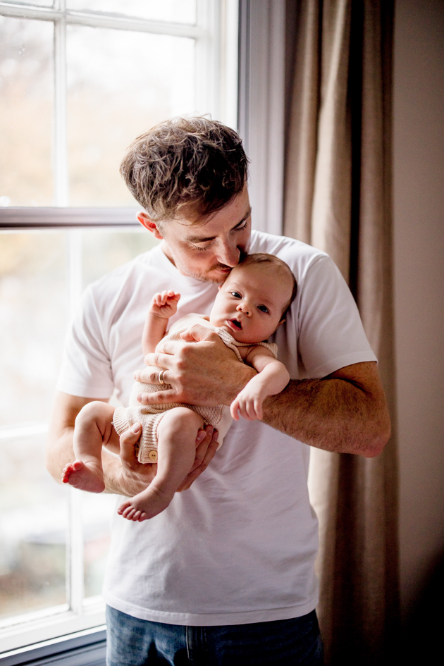 In home newborn baby photography shoot in Yorkshire